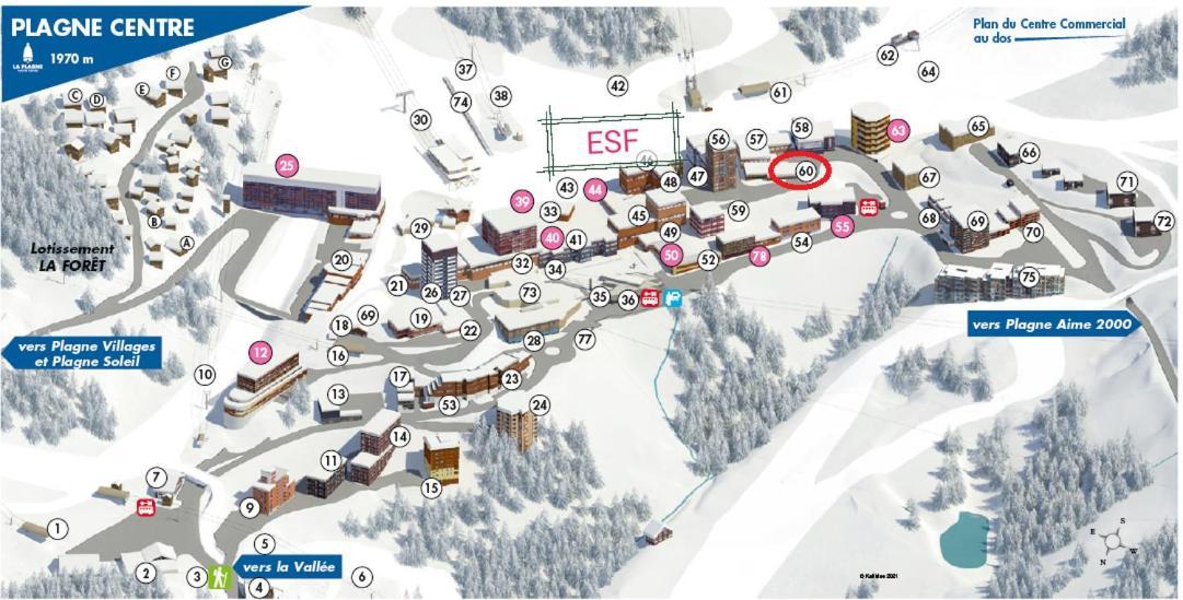 Appartement 6/7 Personnes Pied Des Pistes A Plagne Centre La Plagne Buitenkant foto